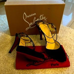 Christian Louboutin Cordalarc Black Raso Size 39
